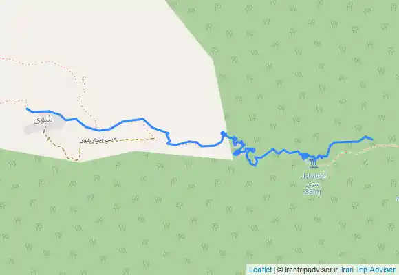 ترک جی پی اس مسیر کمپ روستا تا آبشار شوی