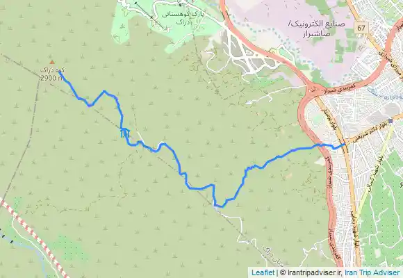 ترک جی پی اس مسیر 30/1 دراک ، میدان احسان ، سه کاج ، غدیریه ، امیریه ، قله