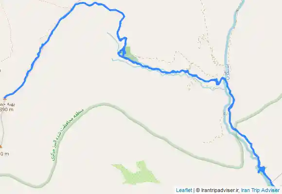 ترک جی پی اس قله پهنه حصار از روستای سنگان