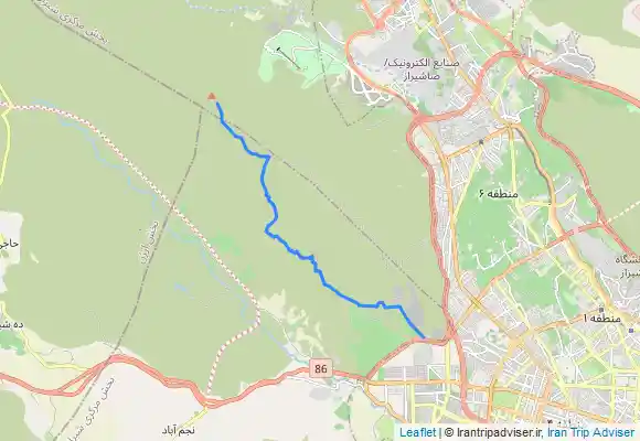 ترک جی پی اس دراک مسیر ۳۰/۴ ، پارکینگ بیدقنبری ، دره پلنگی ، امیریه ، مسیر پشت قله ، قله دراک