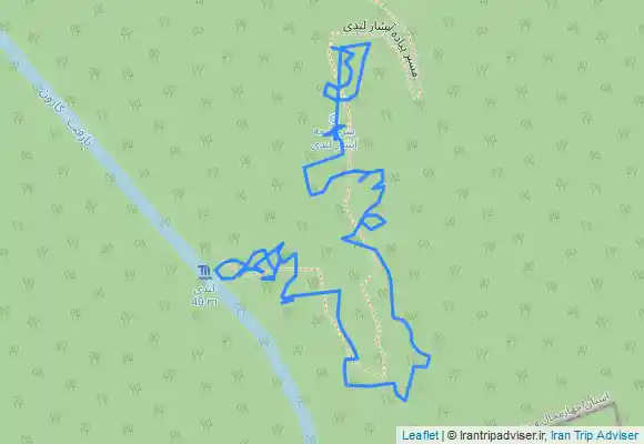 ترک جی پی اس آبشار لندی، دسترسی به پایین آبشار