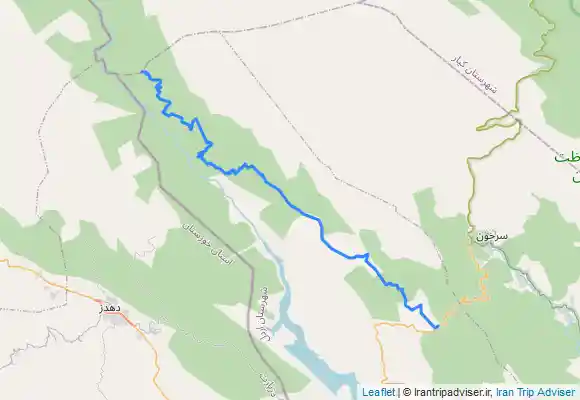 ترک جی پی اس مسیر جاده اسفالت و خاکی تا روستای لندی