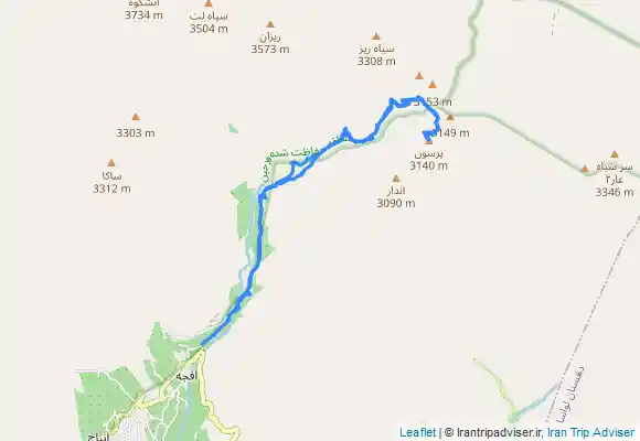 ترک جی پی اس قله پرسون افجه