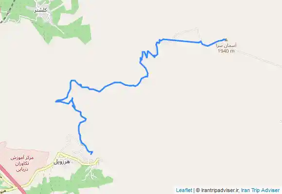 ترک جی پی اس قله آسمانسرا از هرزویل