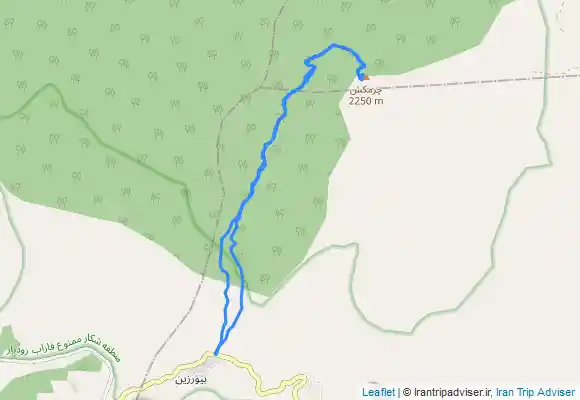 ترک جی پی اس قله چرمکش بیورزین لوشان