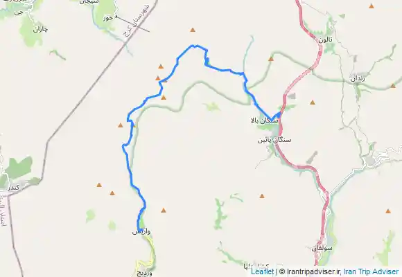 ترک جی پی اس واريش صعود به قله پهنه حصار و فرود از سنگان