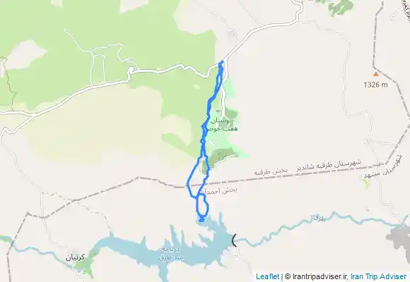 ترک جی پی اس تپه های کنار هفت حوض