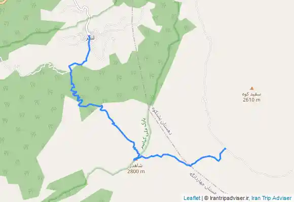 ترک جی پی اس از روستای عالیکلا به قله شاهدژ و به روستای لنگر