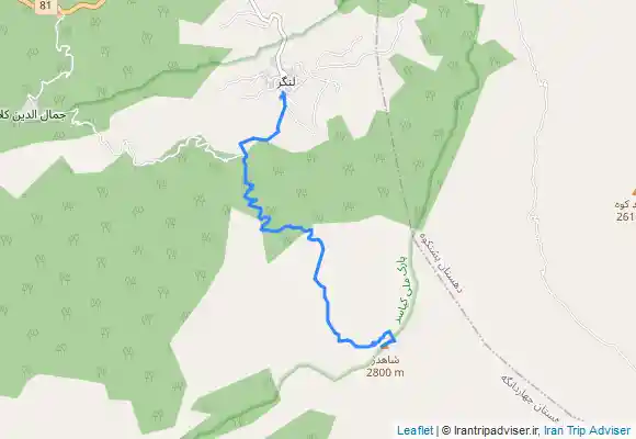 ترک جی پی اس قله شاهدژ از دوستای لنگر