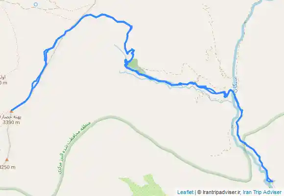 ترک جی پی اس قله پهنه حصار از مسیر آبشار سنگان ۱۴۰۰/۲/۳۰