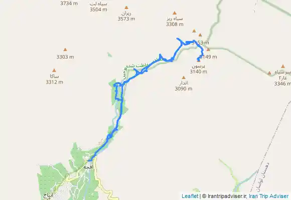 ترک جی پی اس قله پرسون ، لواسانات