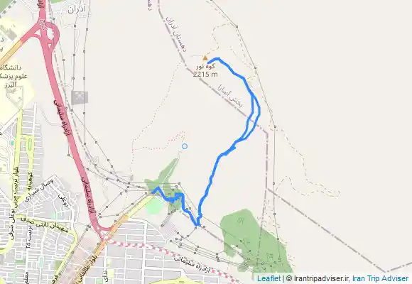 ترک جی پی اس کوه بیجی عظیمیه کرج