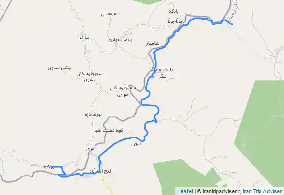 ترک جی پی اس مسیر پیاز آباد به تنگ شیرز