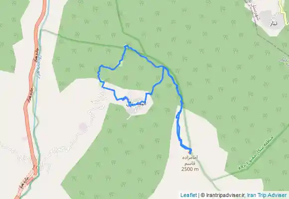 ترک جی پی اس الیمستان تا قله امام زاده قاسم