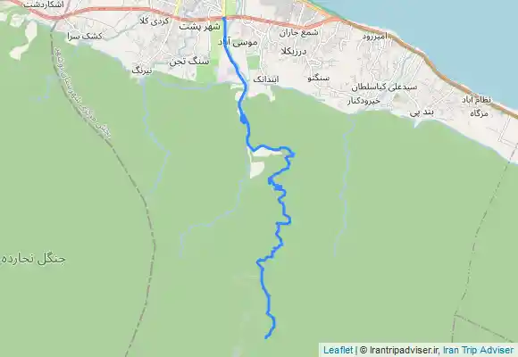 ترک جی پی اس آبشار دارنو از کمربندی نوشهر