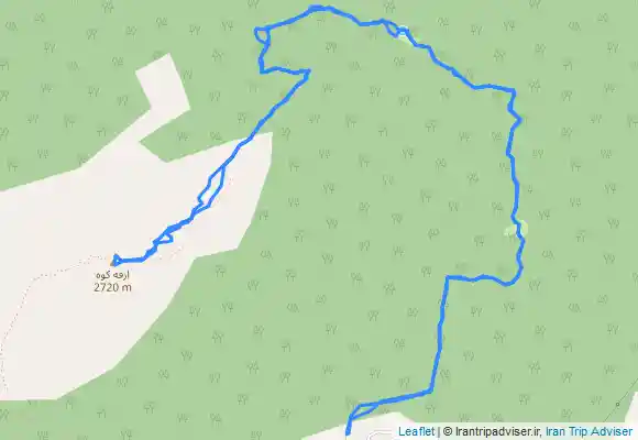 ترک جی پی اس جنگل ارفعده تا چشمه پرو و صعود به ارفع کوه