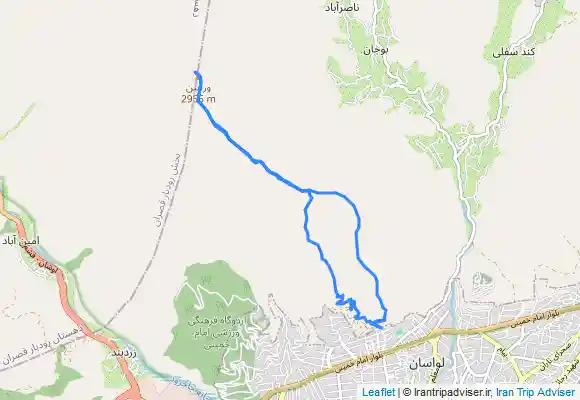 ترک جی پی اس قله ورجین از لواسان