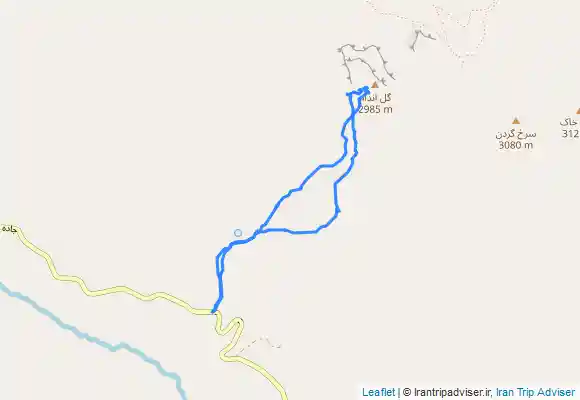 ترک جی پی اس قله گل اندام