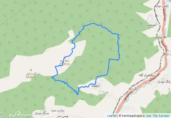 ترک جی پی اس قله ارفع رفت از پروچشمه برگشت ارفع ده