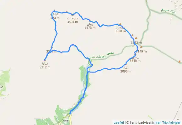 ترک جی پی اس خط الراس ساکا به پرسون و اندار