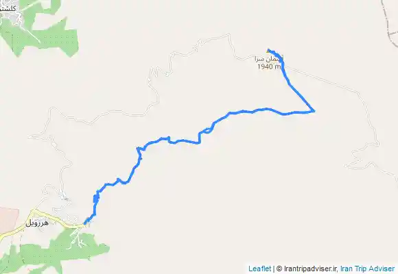 ترک جی پی اس مسیر صعود شهرک هرزویل منجیل به قله اسمانسرا Manjil Asemnsara Harzevīl-e Bālā