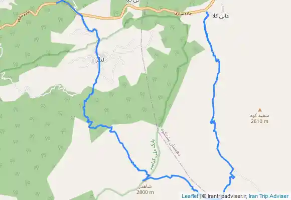 ترک جی پی اس شاهدژ از عالیکلا تا لنگر