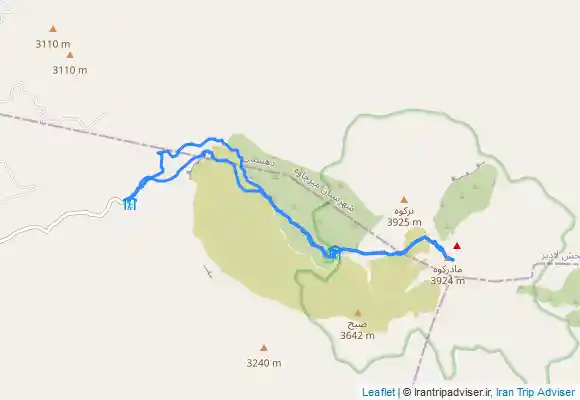 ترک جی پی اس قله تفتان