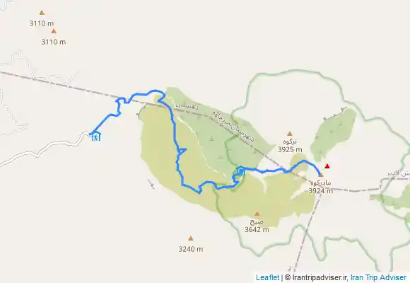 ترک جی پی اس قله تفتان ( بام سیستان و بلوچستان )