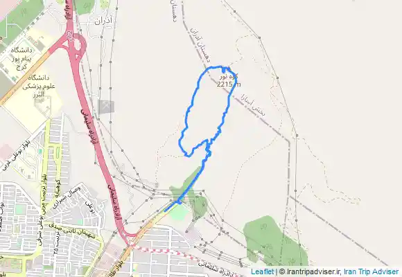 ترک جی پی اس کوه بیجی