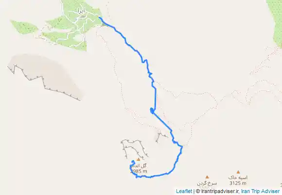 ترک جی پی اس قله گل اندام