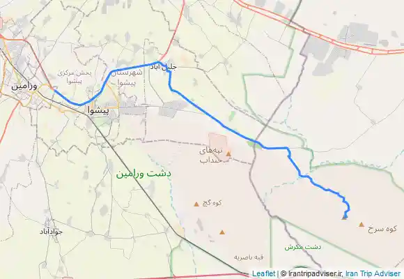 ترک جی پی اس مسیر قله طلا،ازمیدان ولیعصر به قله طلا
