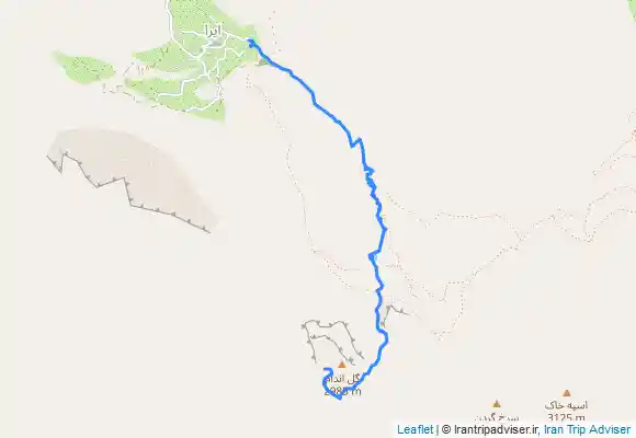 ترک جی پی اس قله گل اندام