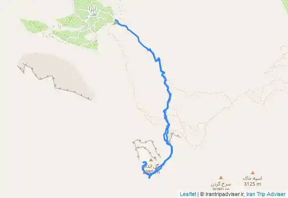 ترک جی پی اس قله گل اندام