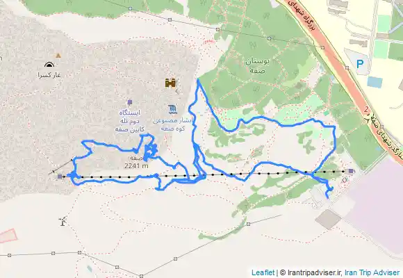 ترک جی پی اس 1400/10/17 - قله صفه رفت از مرعشی برگشت از تله کابین