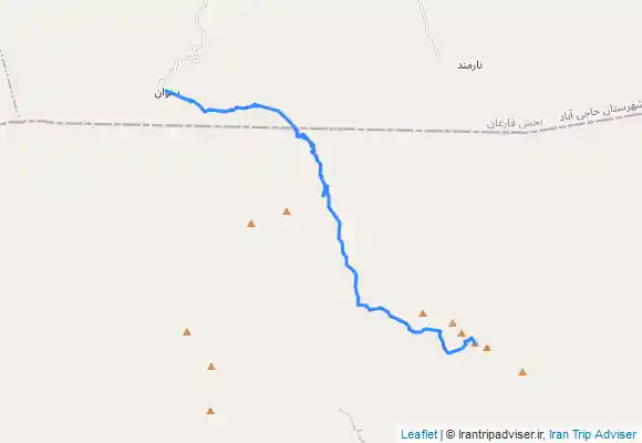 ترک جی پی اس صعود زمستانه تشگر. بام هرمزگان و طرح سیمرغ