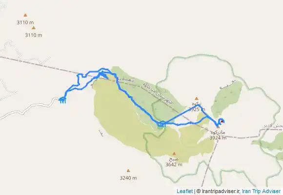 ترک جی پی اس صعود زمستانه قله تفتان