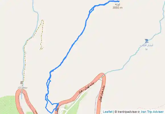 ترک جی پی اس Mobārakābād قله لانه عقاب