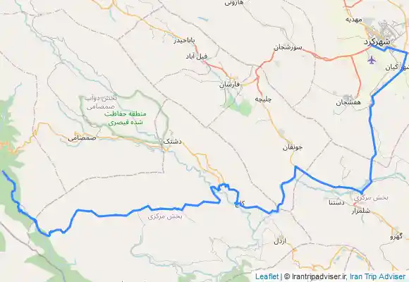 ترک جی پی اس ZardeLimeh Waterfall آبشار زردلیمه