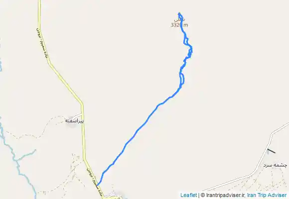 ترک جی پی اس پیمایش مسیر جنوبی قله شنلی ، دهاقان