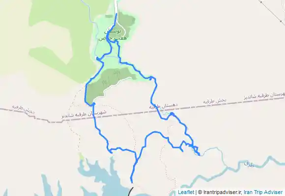 ترک جی پی اس هفت حوض به دریاچه سد طرق