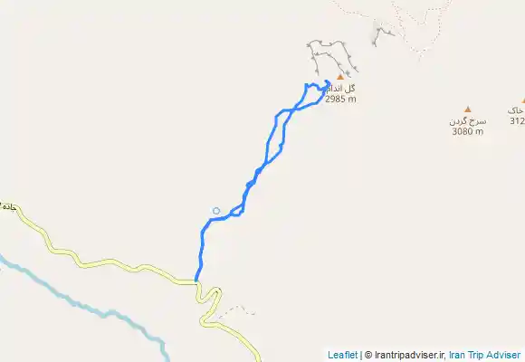 ترک جی پی اس قله گل اندام