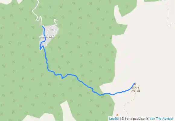 ترک جی پی اس قله عباس علی از روستای کمر پشت