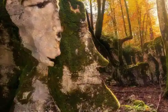 تخته سنگ صورت انسان